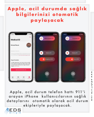 Apple, acil durumda sağlık bilgilerinizi otomatik paylaşacak