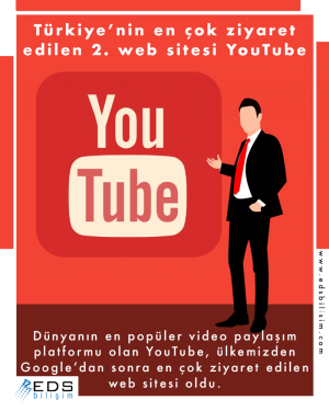 Türkiye'nin en çok ziyaret edilen 2. web sitesi Youtube