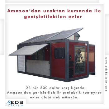 Amazon'dan uzaktan kumanda ile genişletilebilen evler