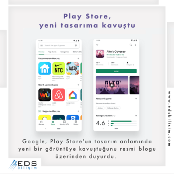 Play Store, yeni tasarımına kavuştu